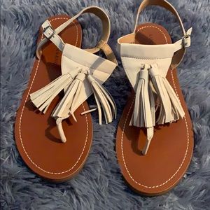 Lucky brand tassel sandals (WORN ONCE)